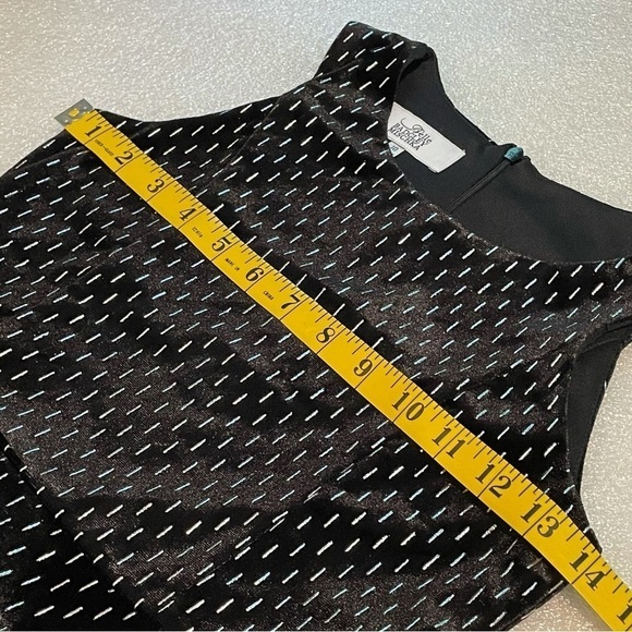 Girls Belle Badgley Mischka Black dress with silver Fit and Flare dress 10 - Picture 3 of 10